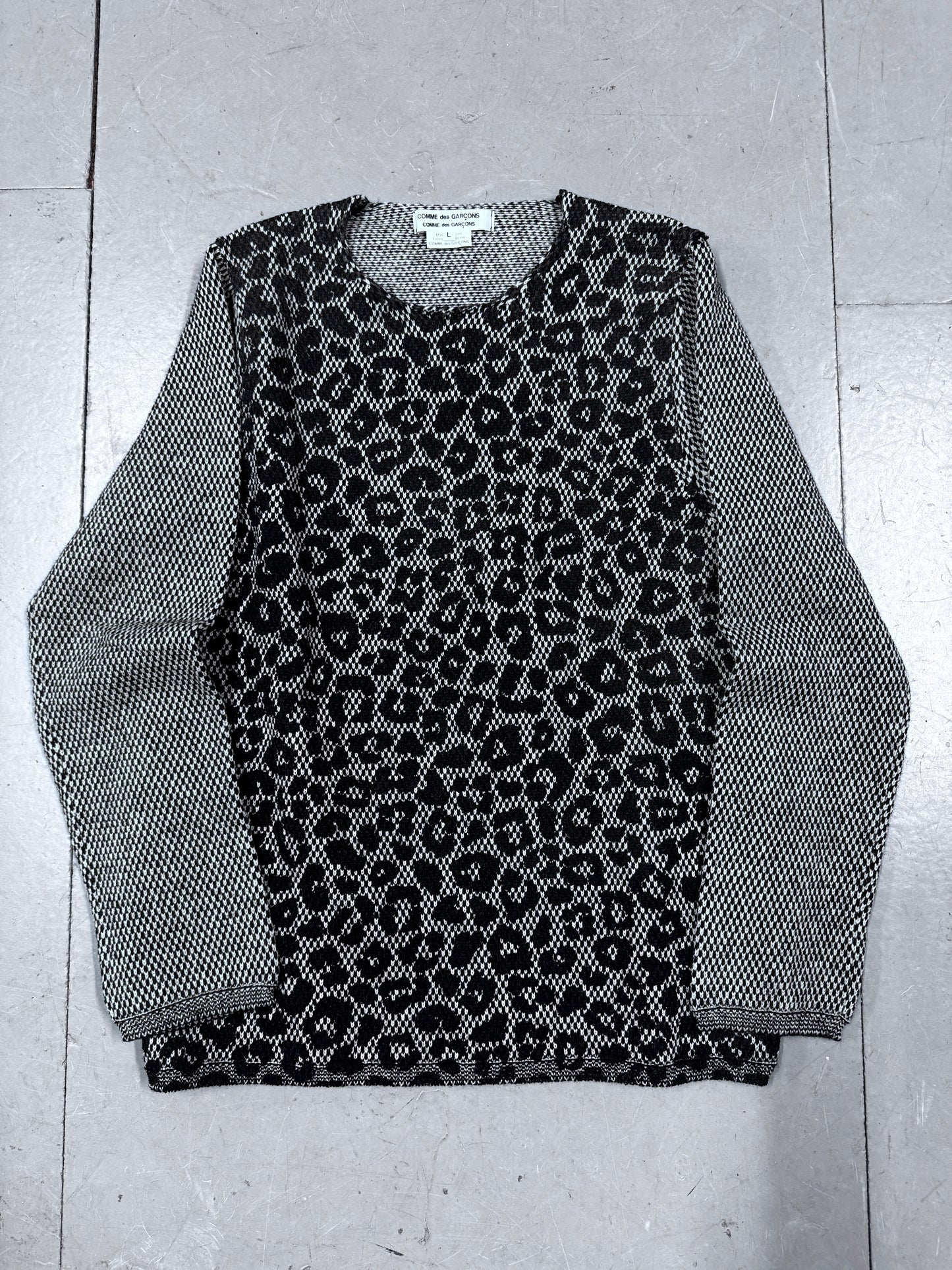Comme Des Garcons Leopard Knit
