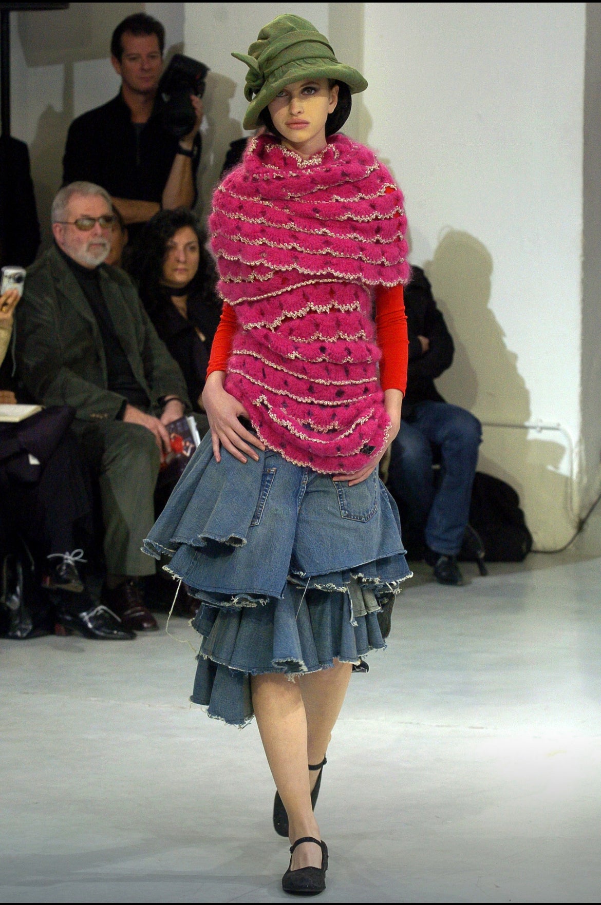 Junya Watanabe SS05 Runway Cowl Knit Dress