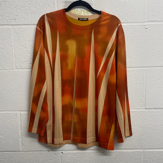 Issey Miyake Texture Print Pleated L/S