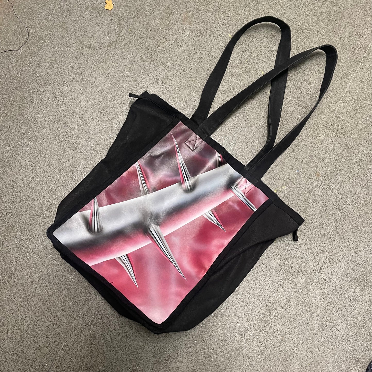 Stefan Cooke SS21 x Will Bond Airbrushed Leather Front Shopper