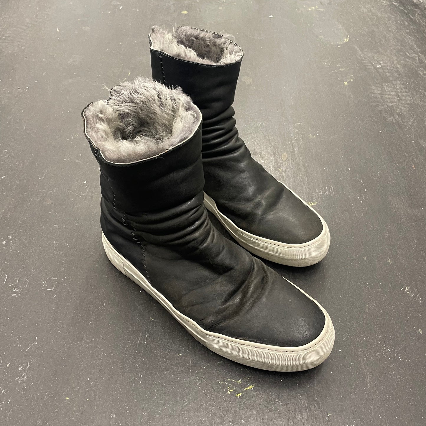 Incarnation Linea-F Horse Leather Backzip Sneaker