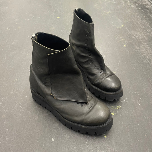 Portaille Horse Leather Cross Strap Boots