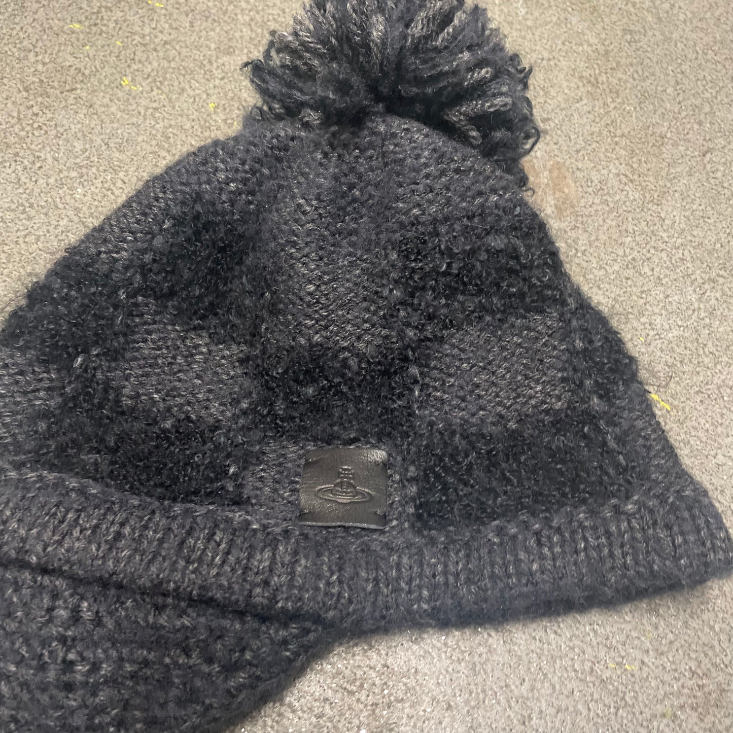 Vivienne Westwood Peaked Knit Bobble Hat