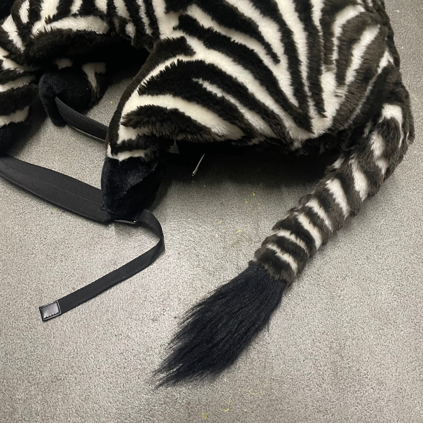 Dolce & Gabbana AW17 Faux Fur + Leather Zebra Plush Bag