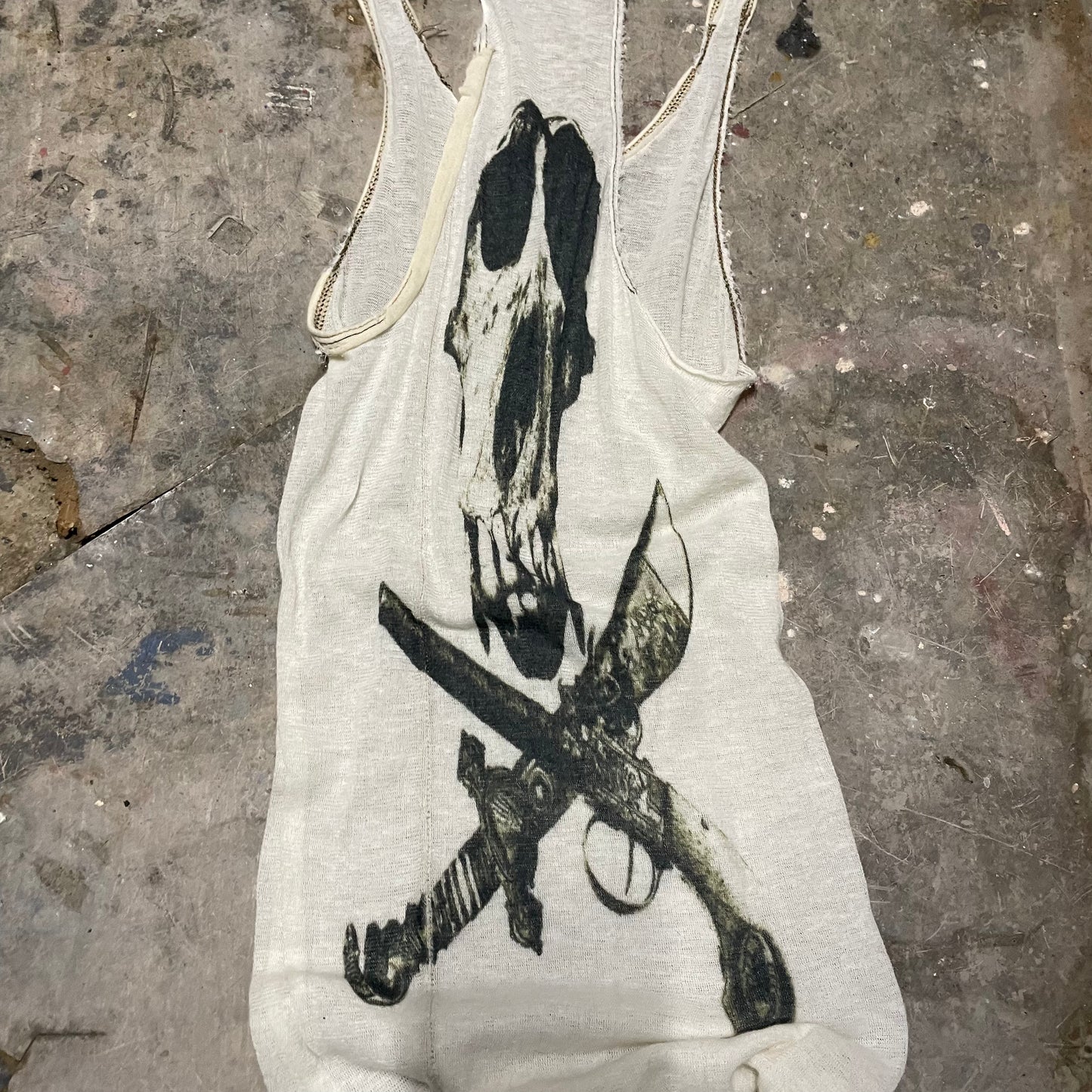 ifsixwasnine flag skull tank