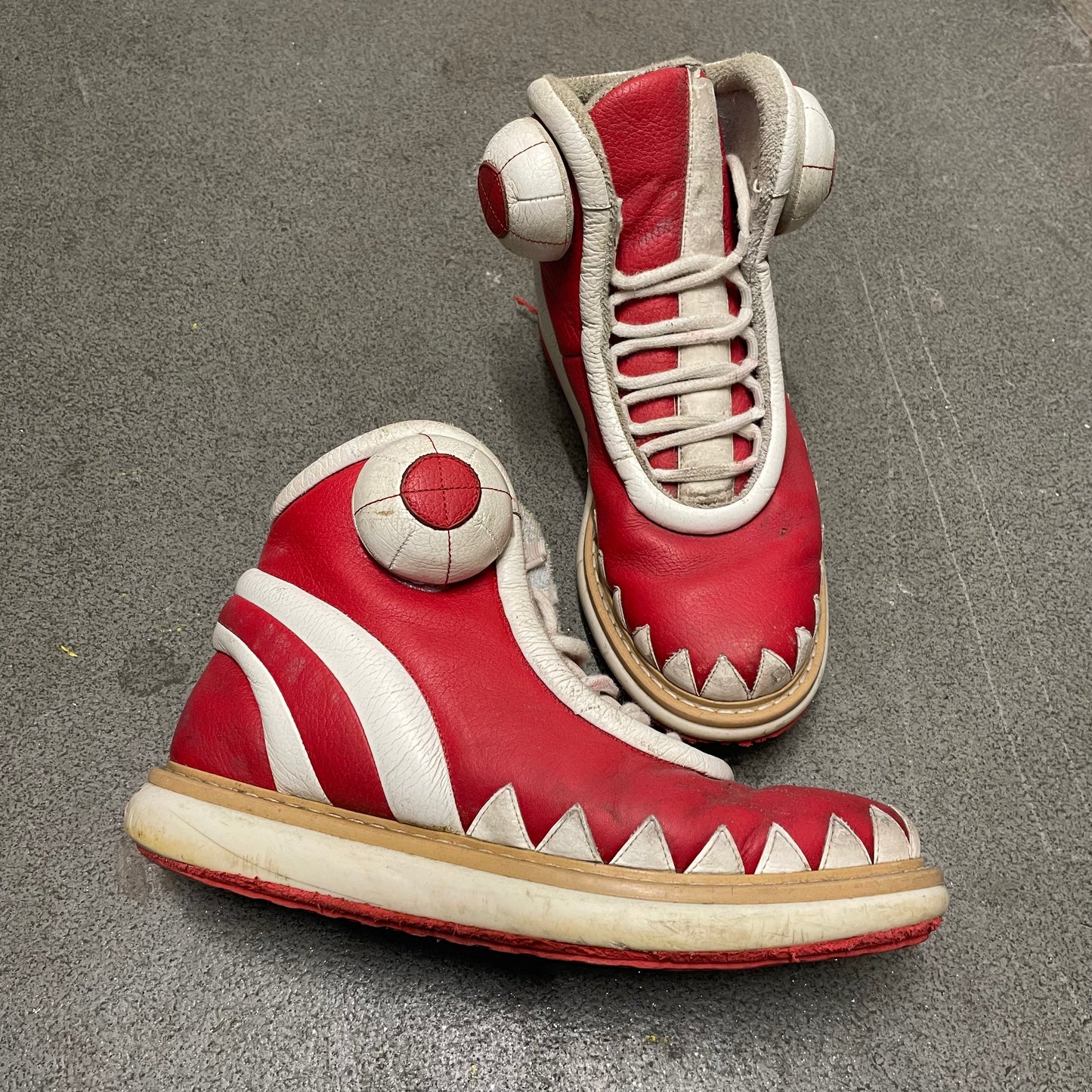 Walter Van Beirendonck Crossed Crocodile Sneakers