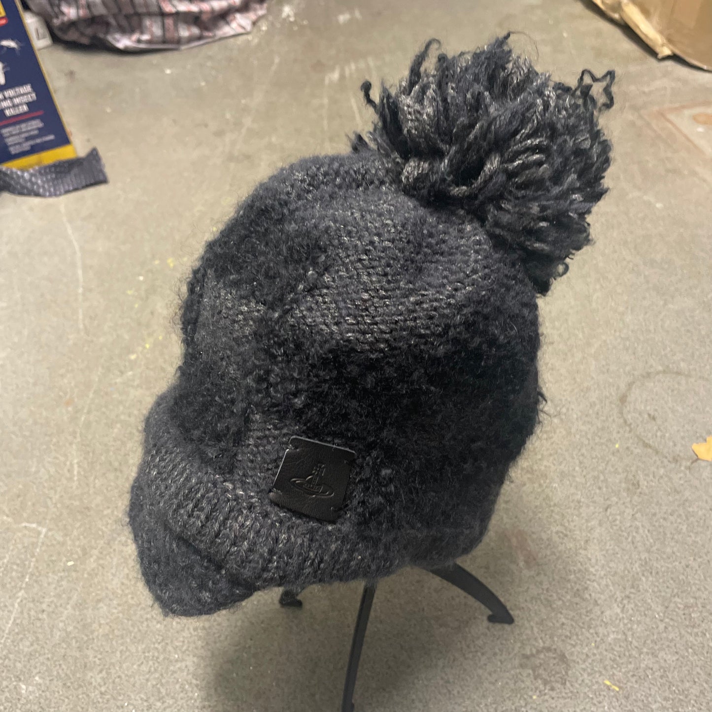 Vivienne Westwood Peaked Knit Bobble Hat