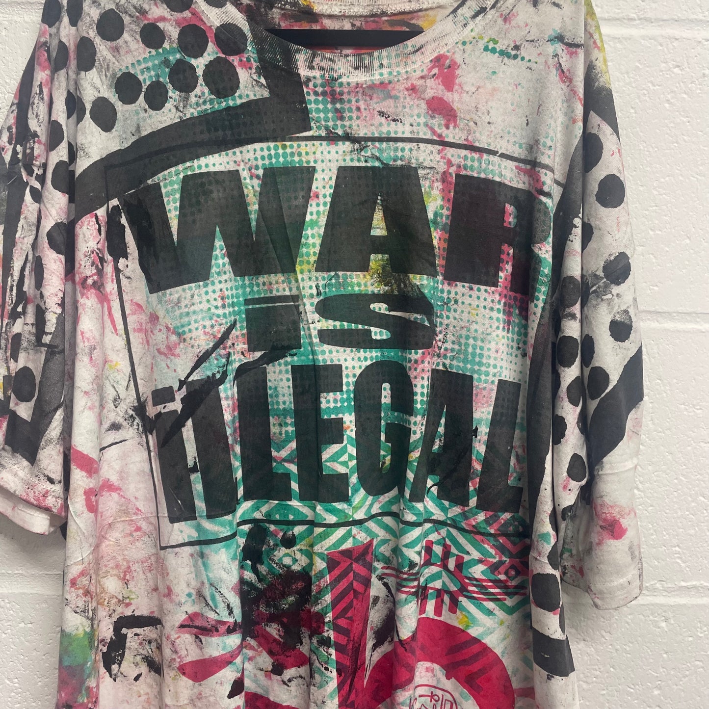 War Is Illegal - Crazy Print Tee