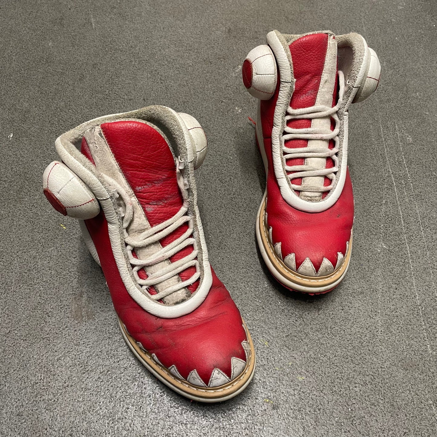 Walter Van Beirendonck Crossed Crocodile Sneakers