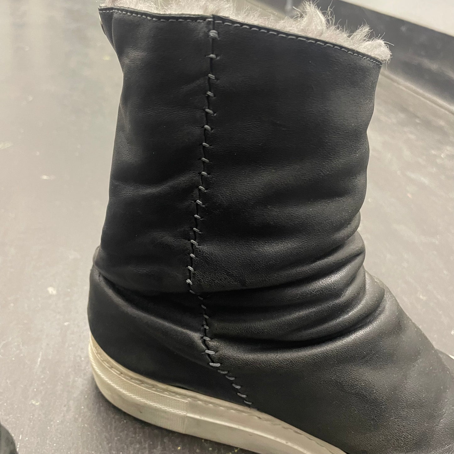 Incarnation Linea-F Horse Leather Backzip Sneaker