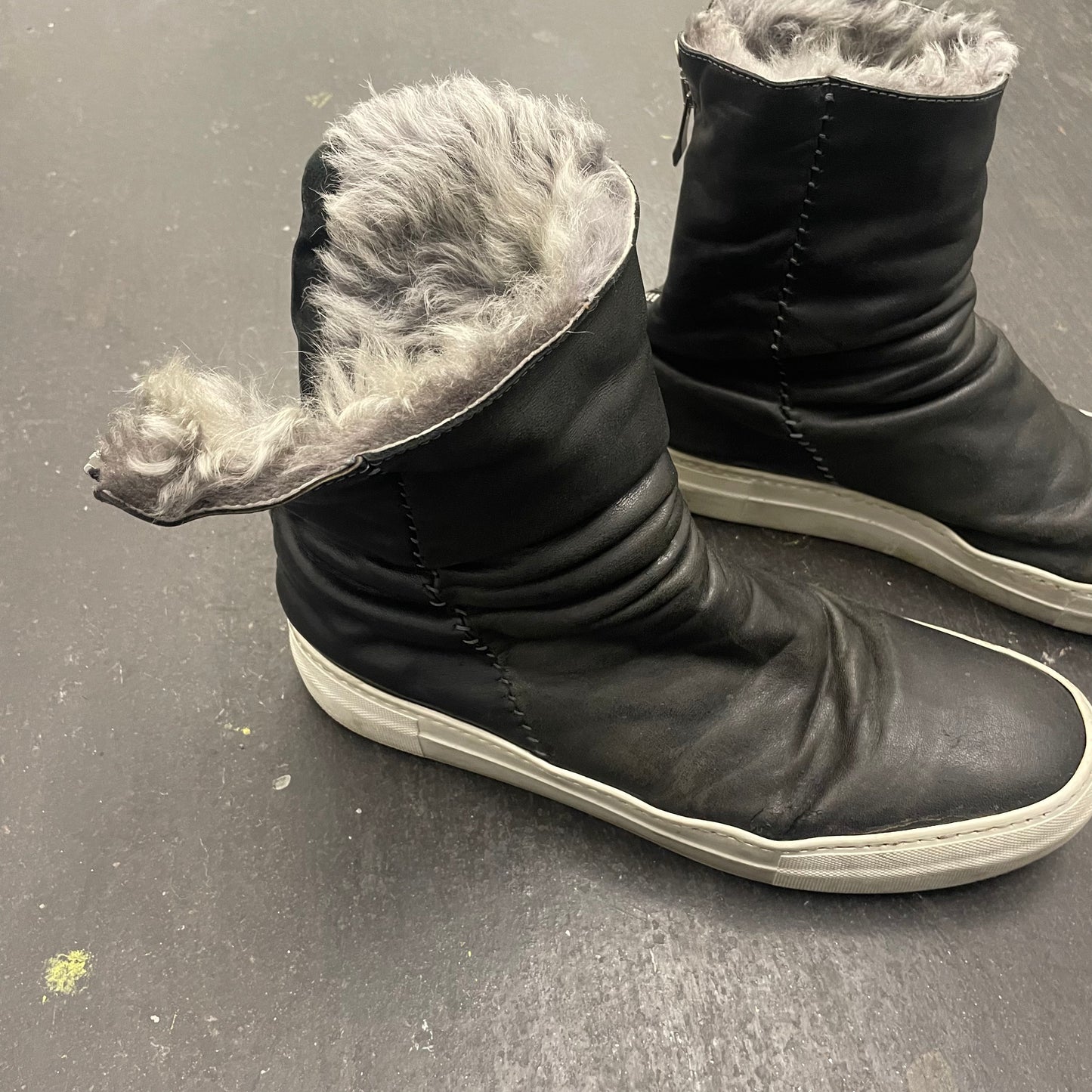 Incarnation Linea-F Horse Leather Backzip Sneaker