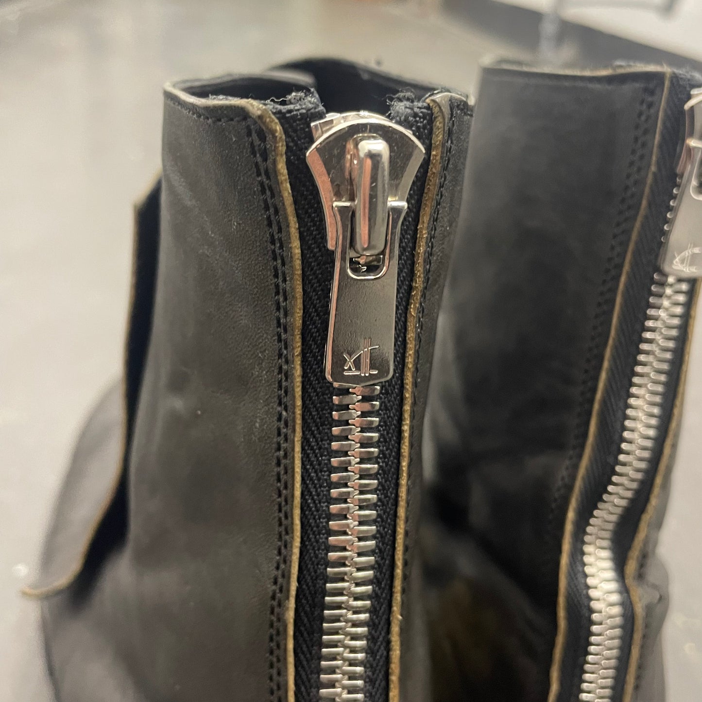 Portaille Horse Leather Cross Strap Boots