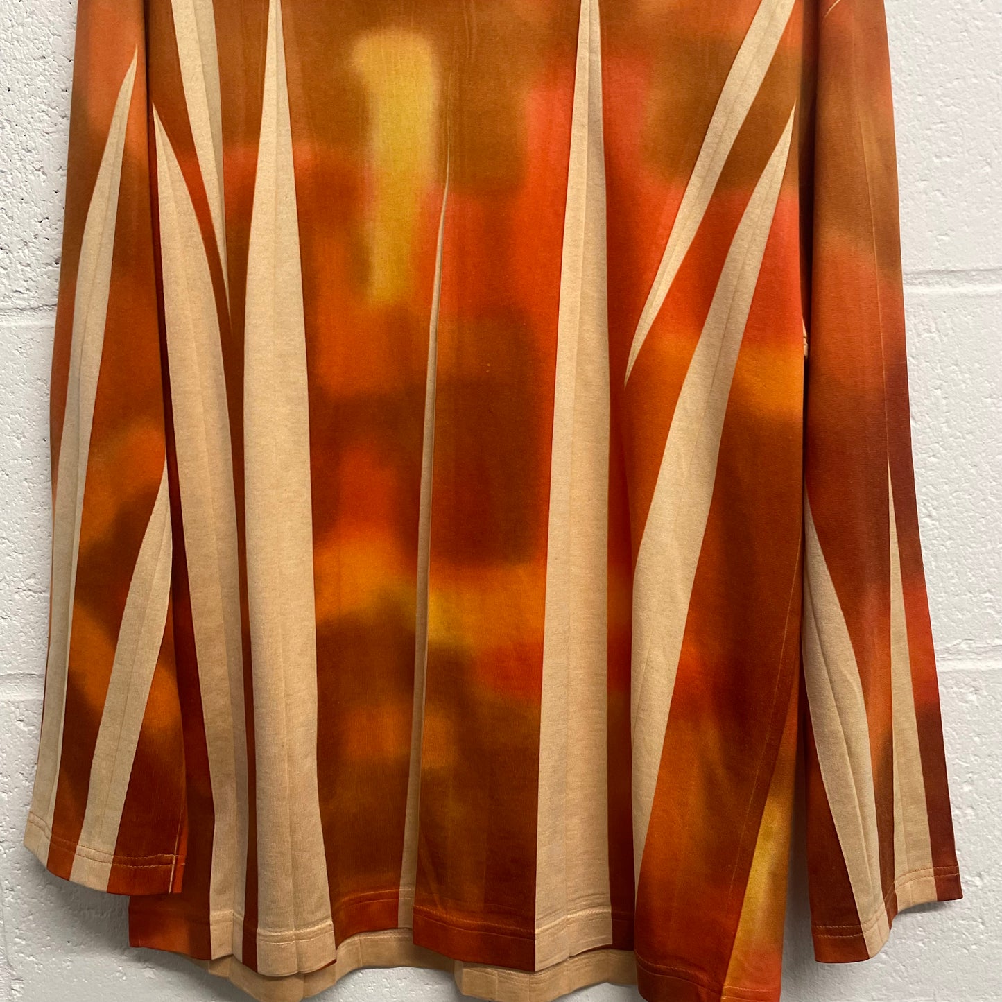 Issey Miyake Texture Print Pleated L/S