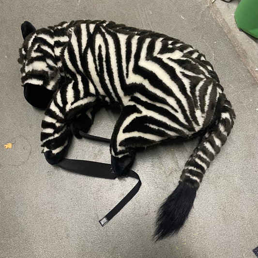 Dolce & Gabbana AW17 Faux Fur + Leather Zebra Plush Bag