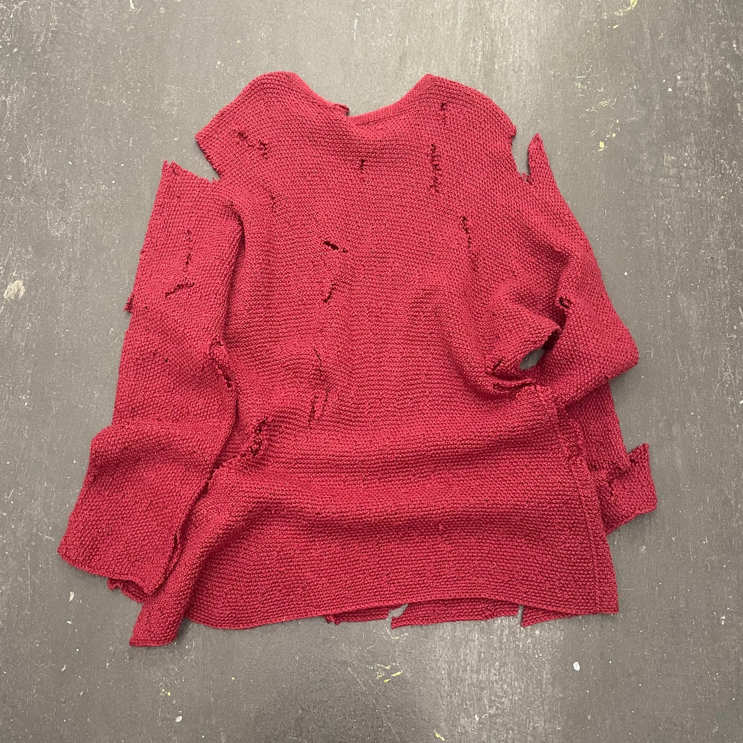 Issey Miyake Homme Plisse Trashed Knit