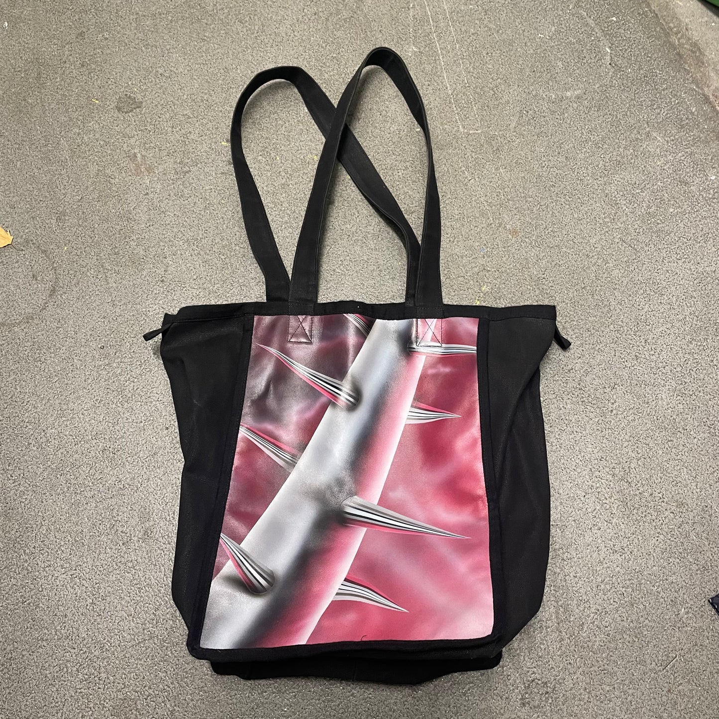 Stefan Cooke SS21 x Will Bond Airbrushed Leather Front Shopper