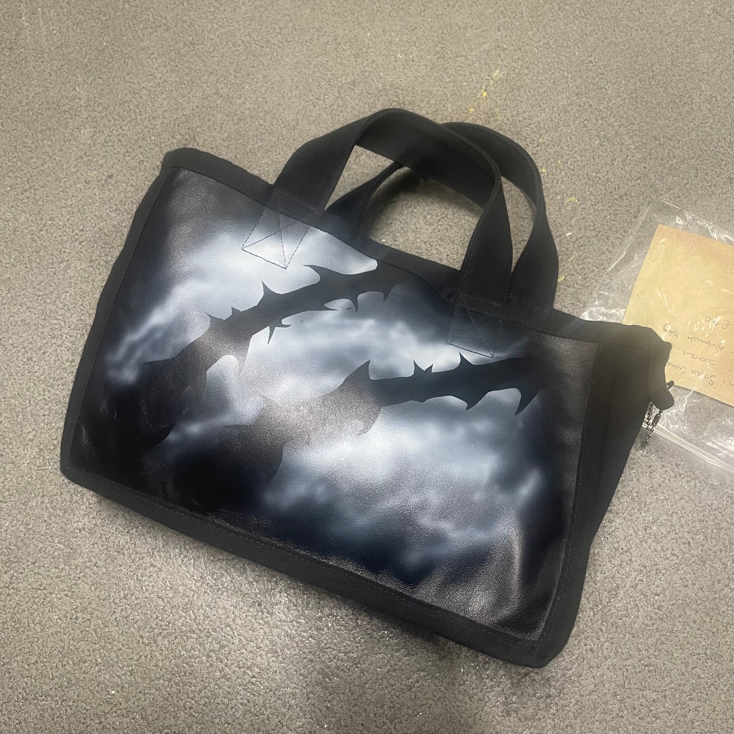 Stefan Cooke SS21 x Will Bond Airbrushed Leather Mini Shopper