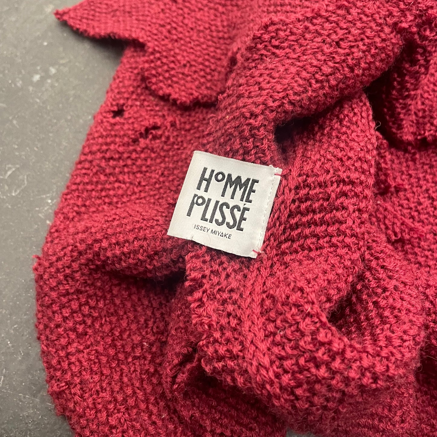 Issey Miyake Homme Plisse Trashed Knit