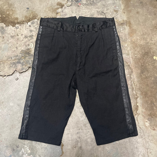 Isamu Katayama Backlash Linen/Leather Shorts