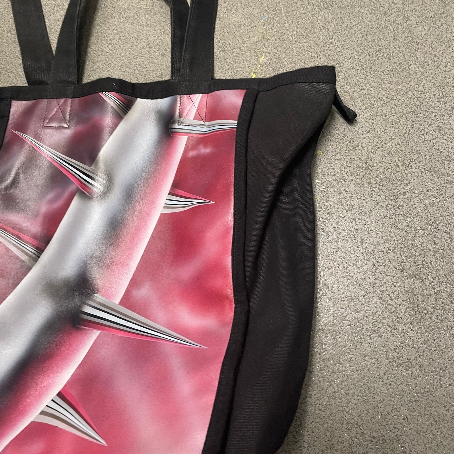 Stefan Cooke SS21 x Will Bond Airbrushed Leather Front Shopper