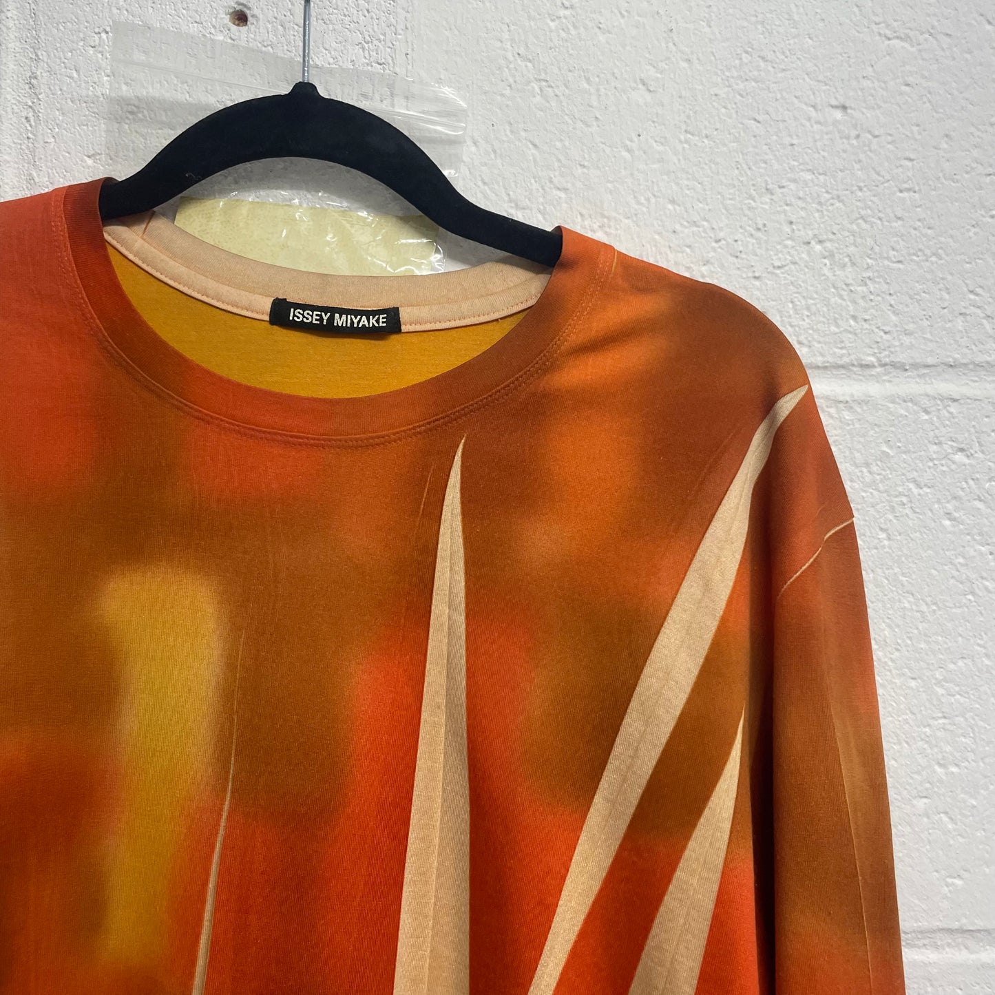 Issey Miyake Texture Print Pleated L/S