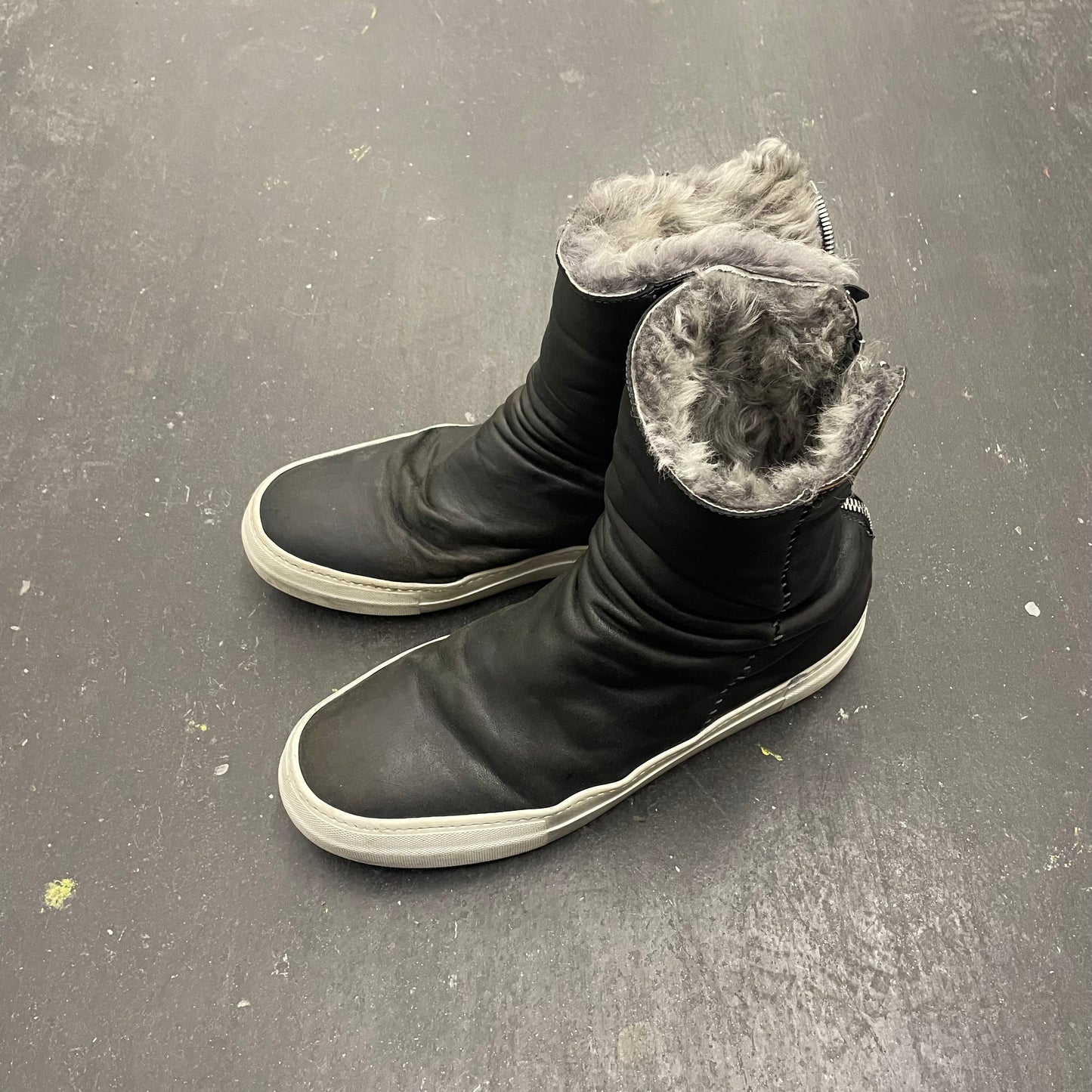 Incarnation Linea-F Horse Leather Backzip Sneaker