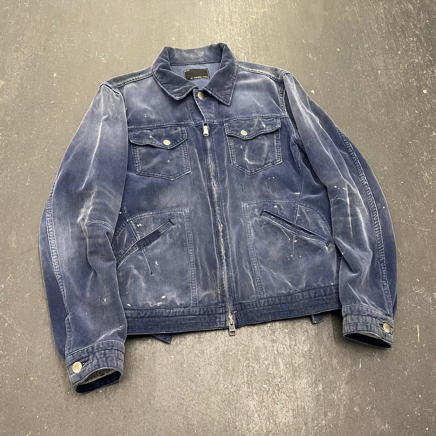 Number (N)ine Zippo Pocket Velveteen Cord Jacket