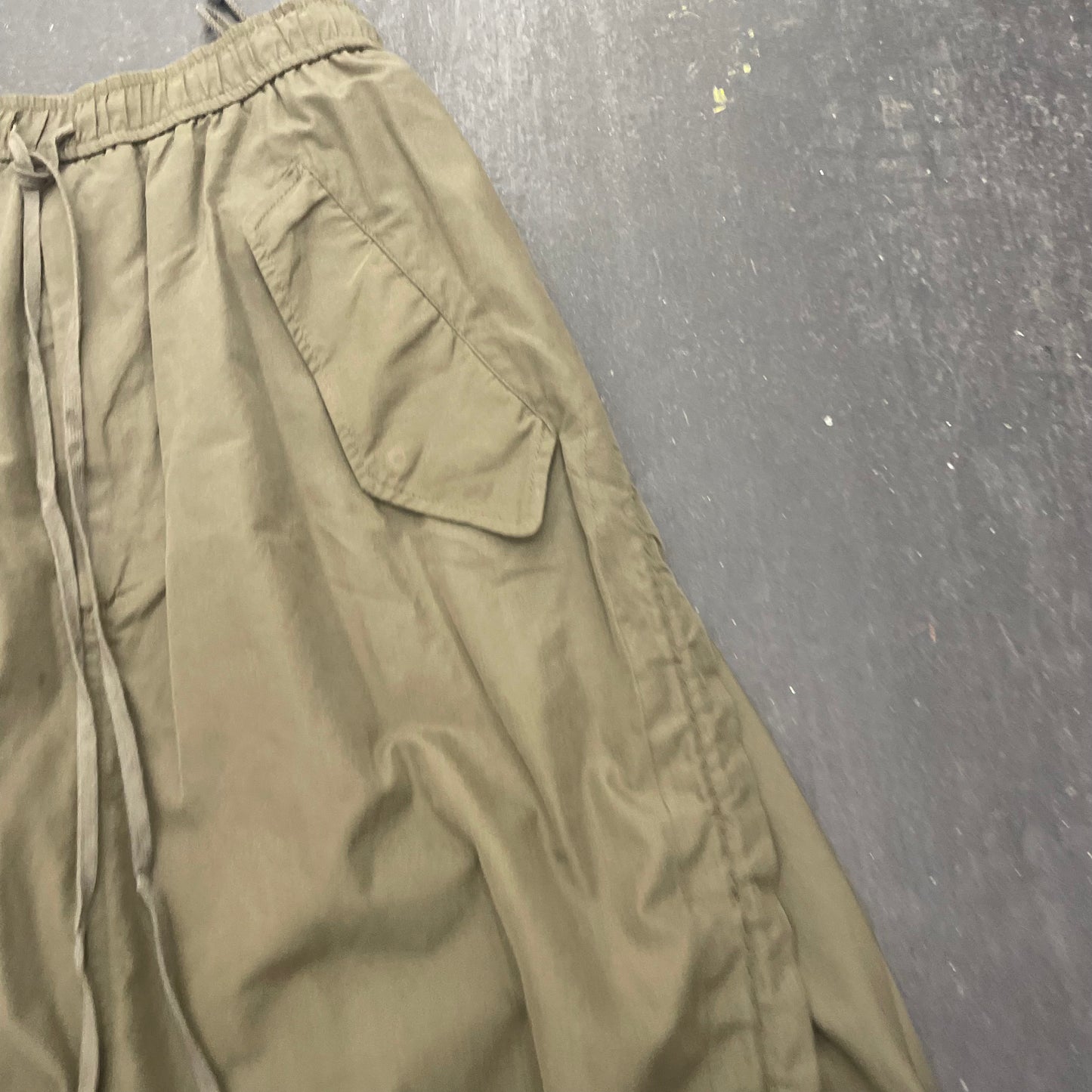Julius Curved Leg Layer Drop Crotch Shorts