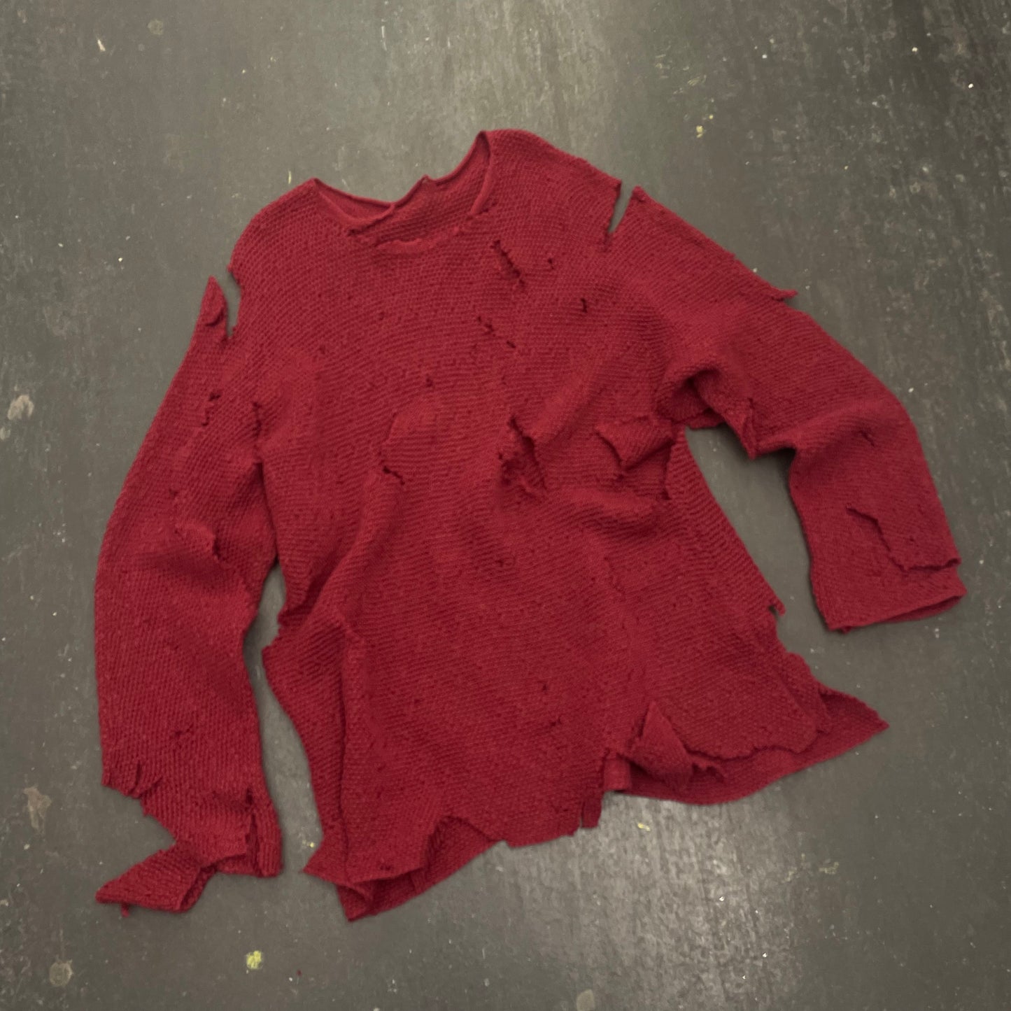 Issey Miyake Homme Plisse Trashed Knit