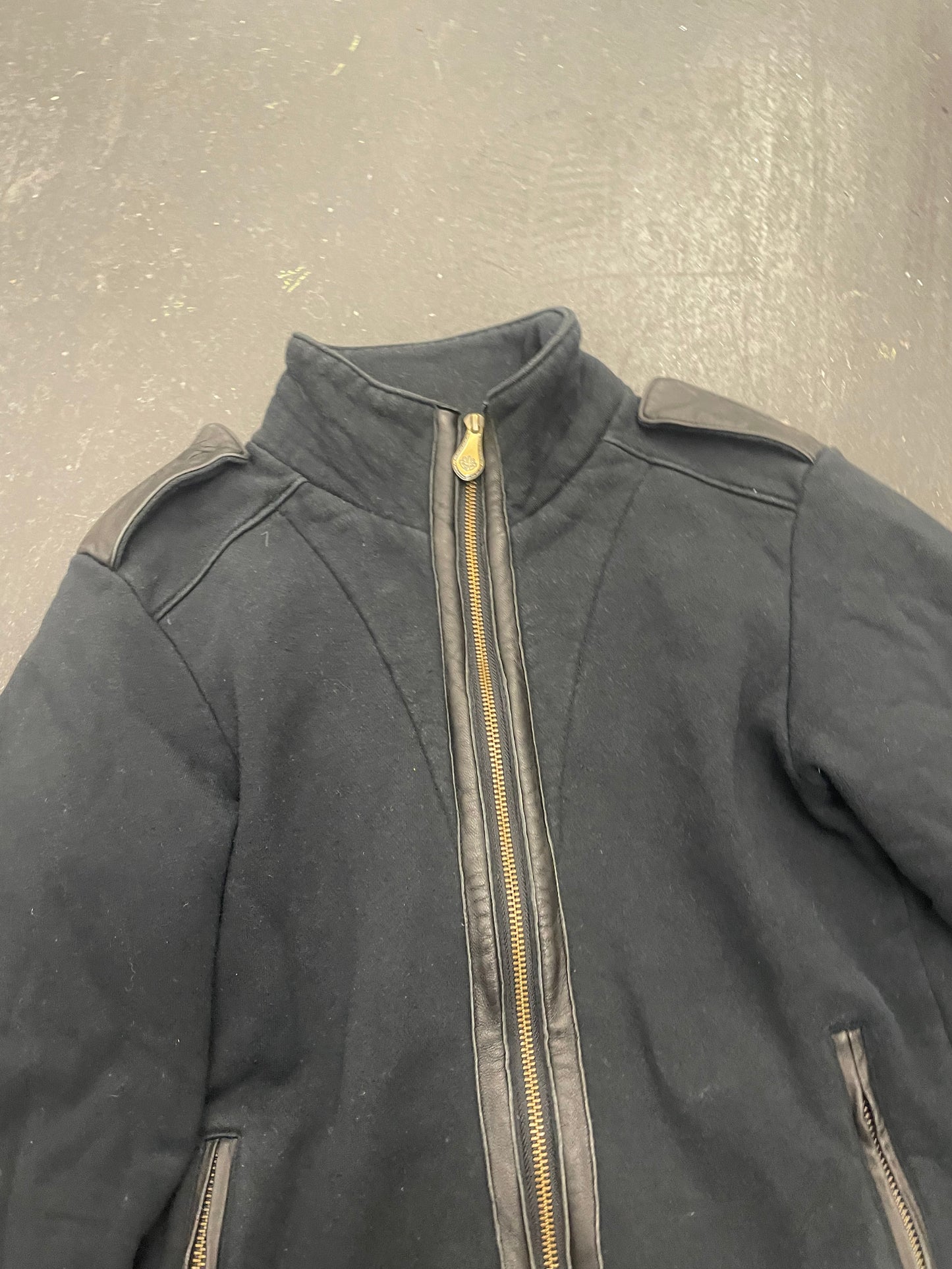 Obelisk Leather Epaulet Jacket