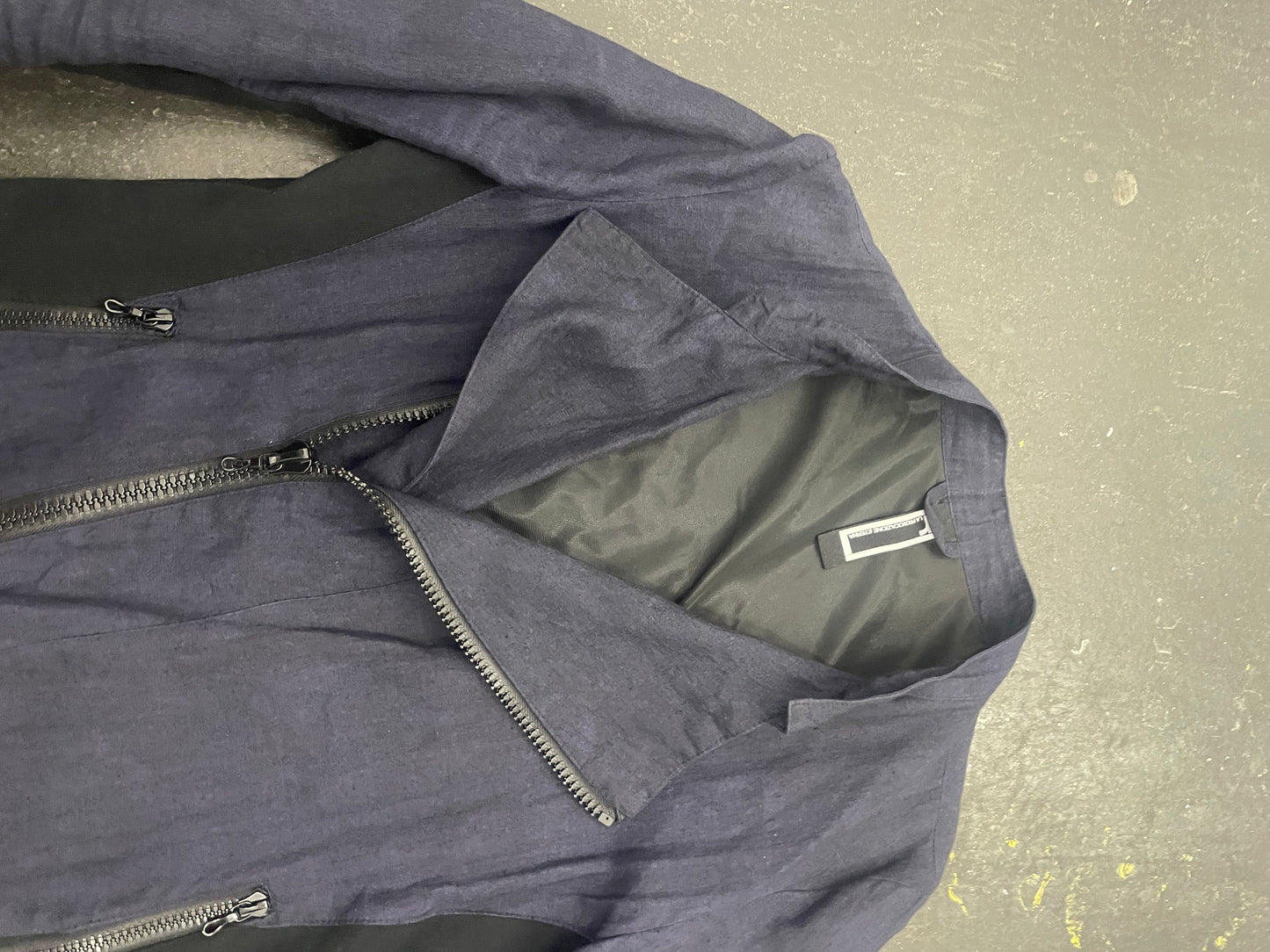 Rip Van Winkle Linen Moto Jacket