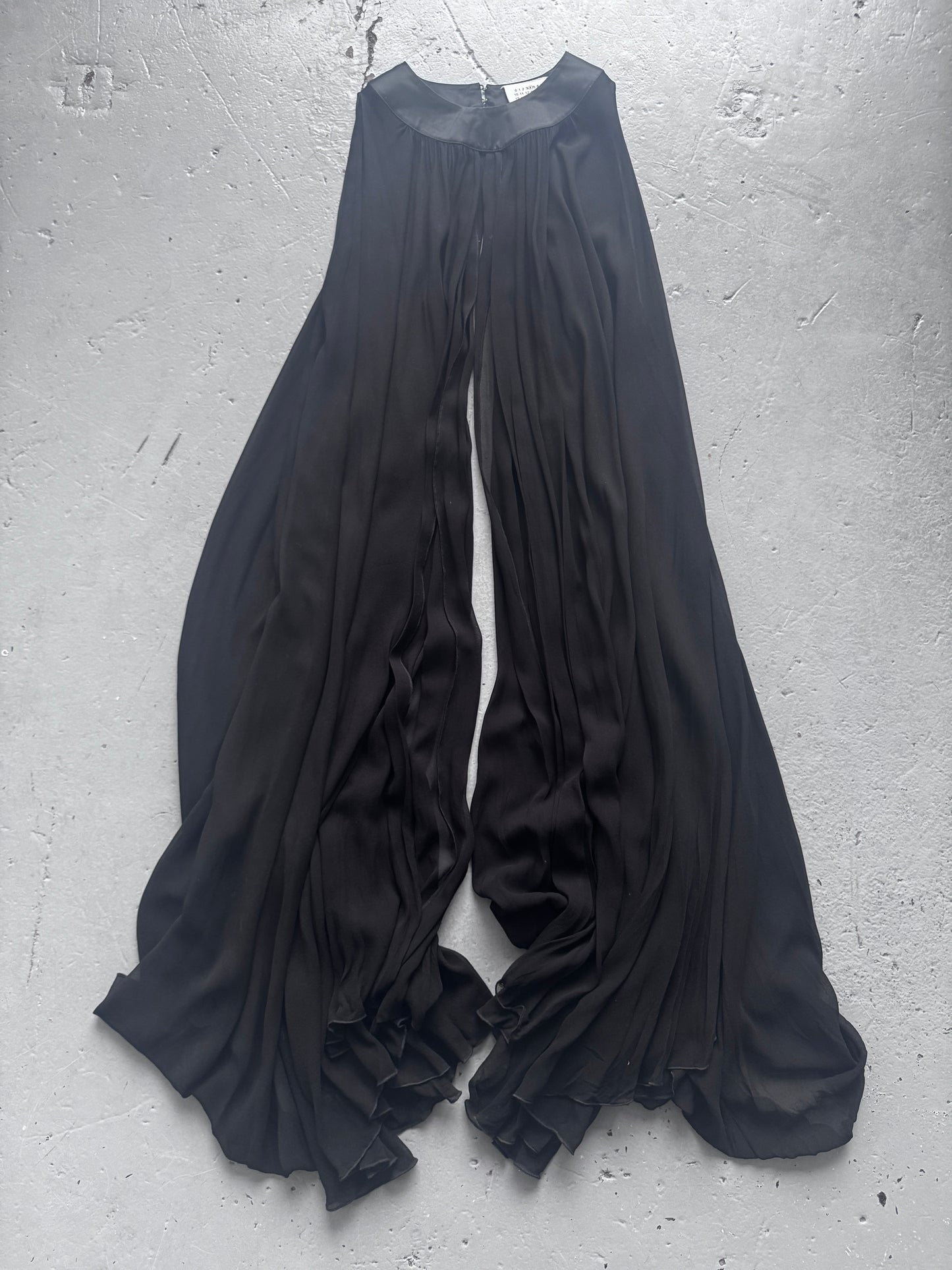 martin margiela split sheer cloak / cape