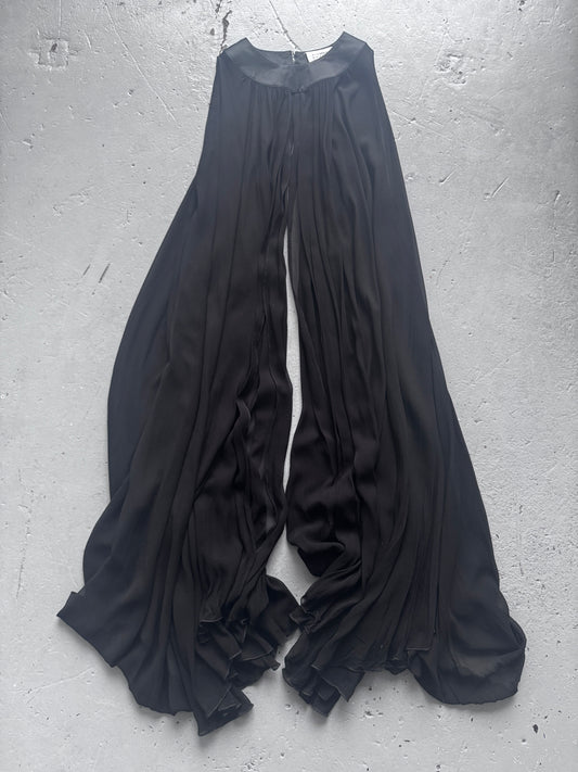 martin margiela split sheer cloak / cape