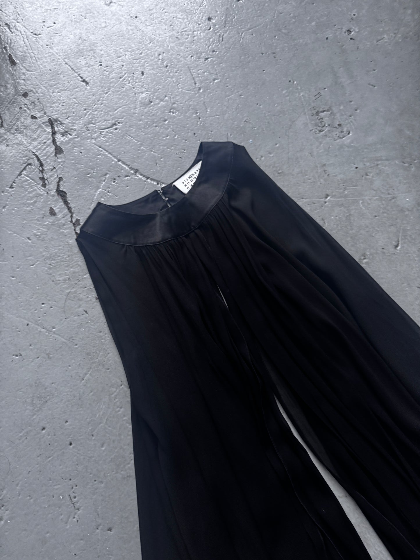 martin margiela split sheer cloak / cape
