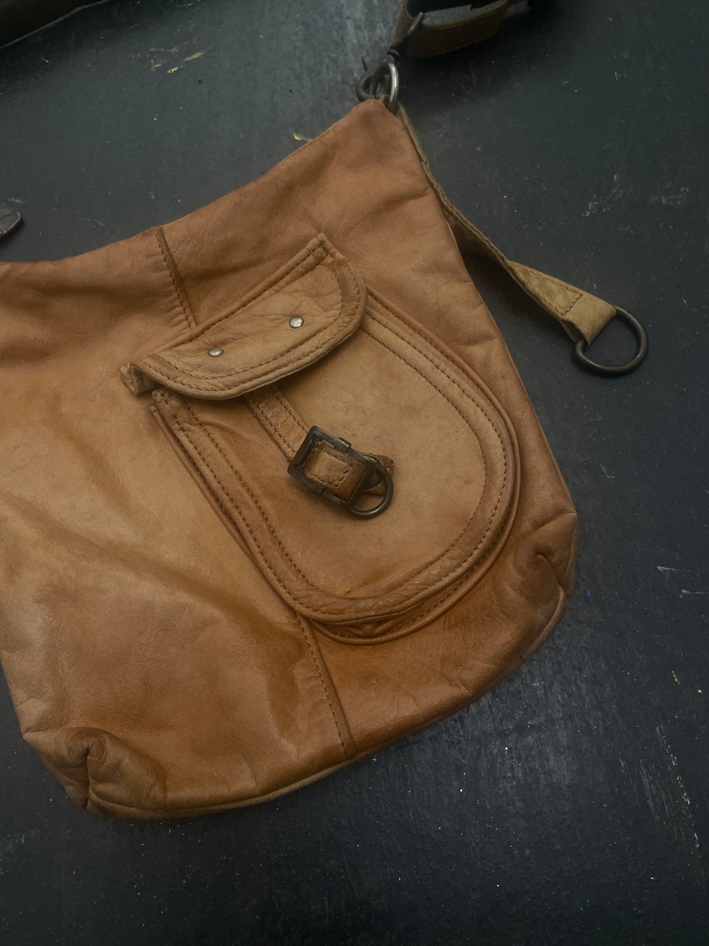 ZER Leather Buckle Bag