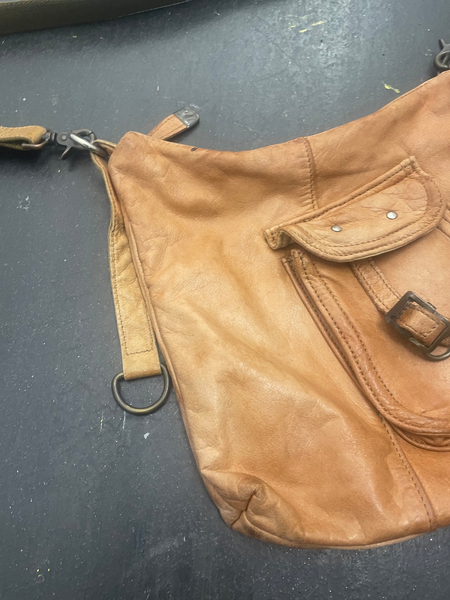 ZER Leather Buckle Bag