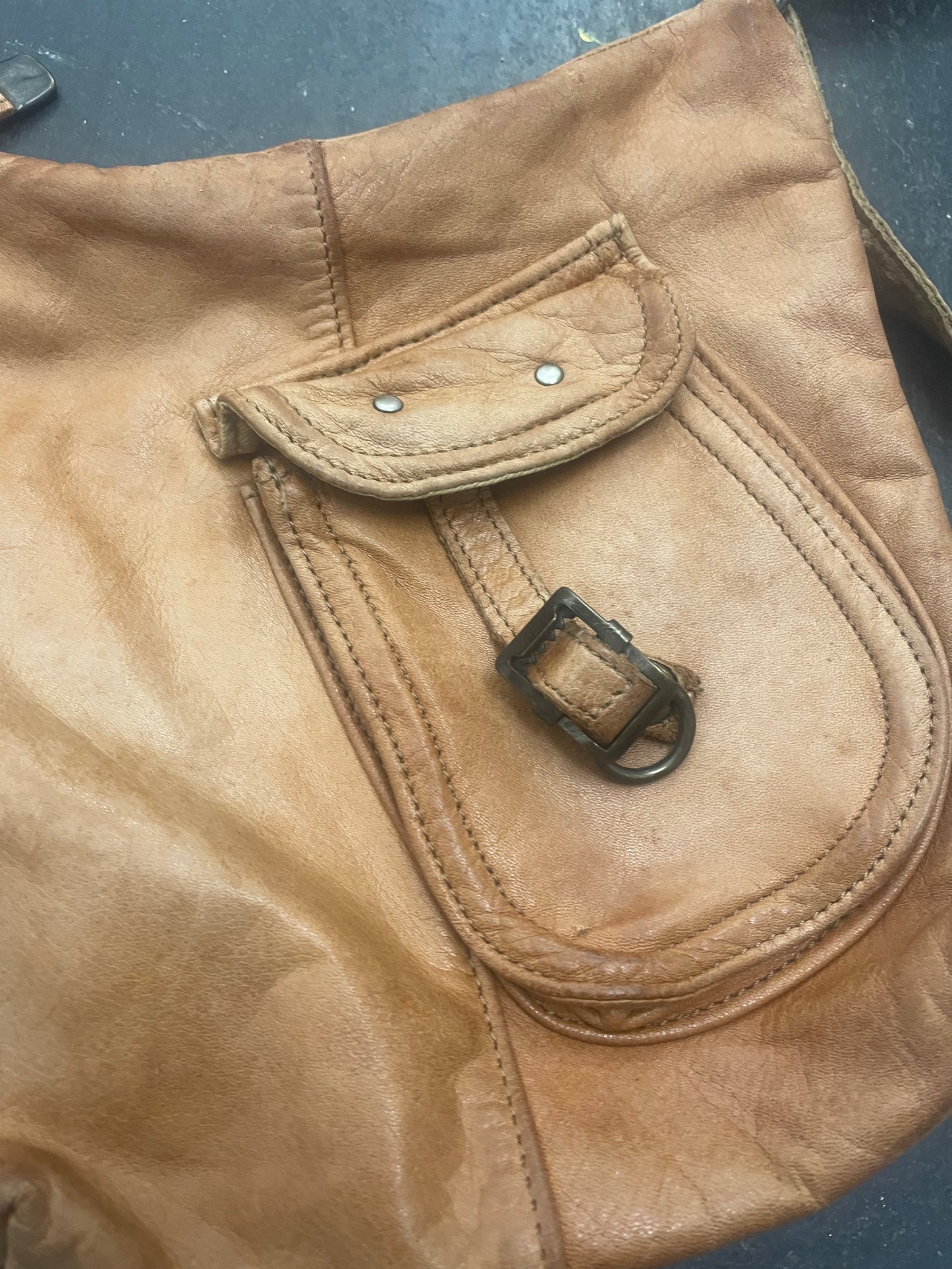 ZER Leather Buckle Bag