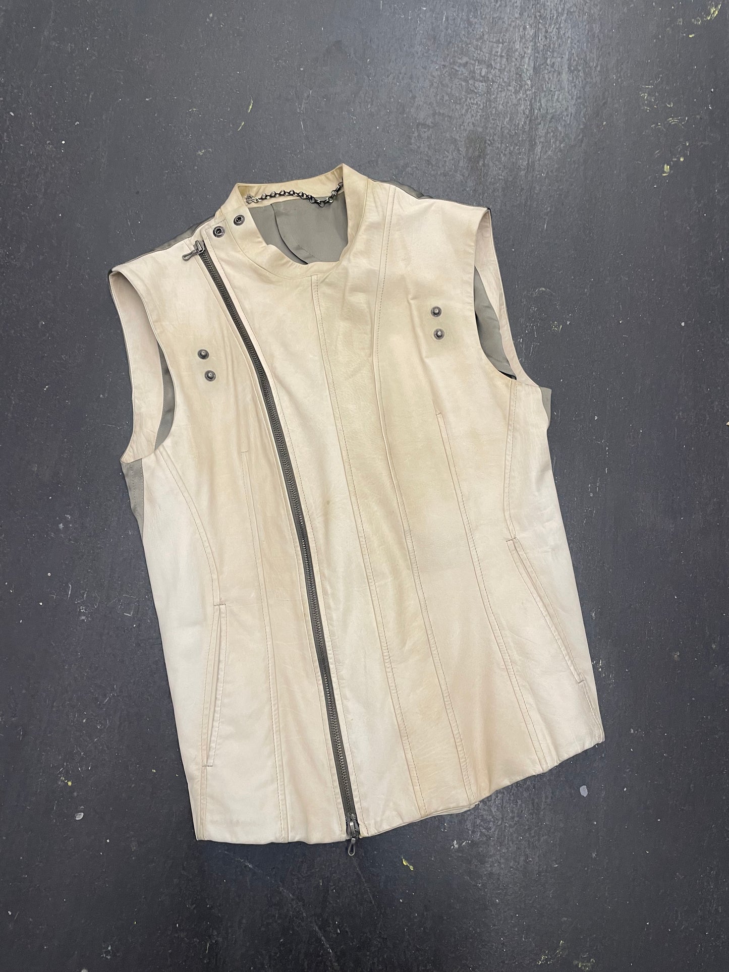 Julius Convertible Leather Vest