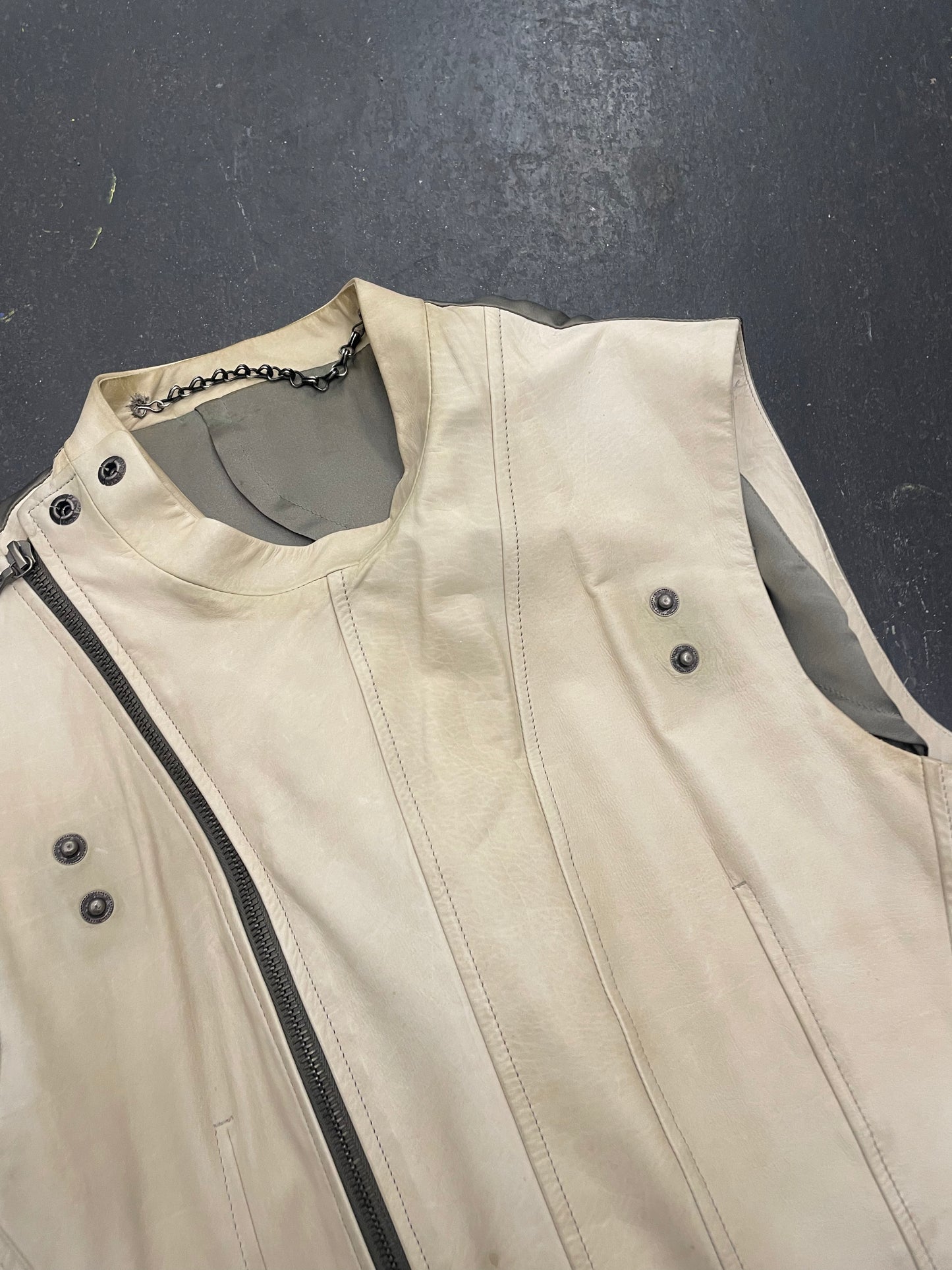 Julius Convertible Leather Vest