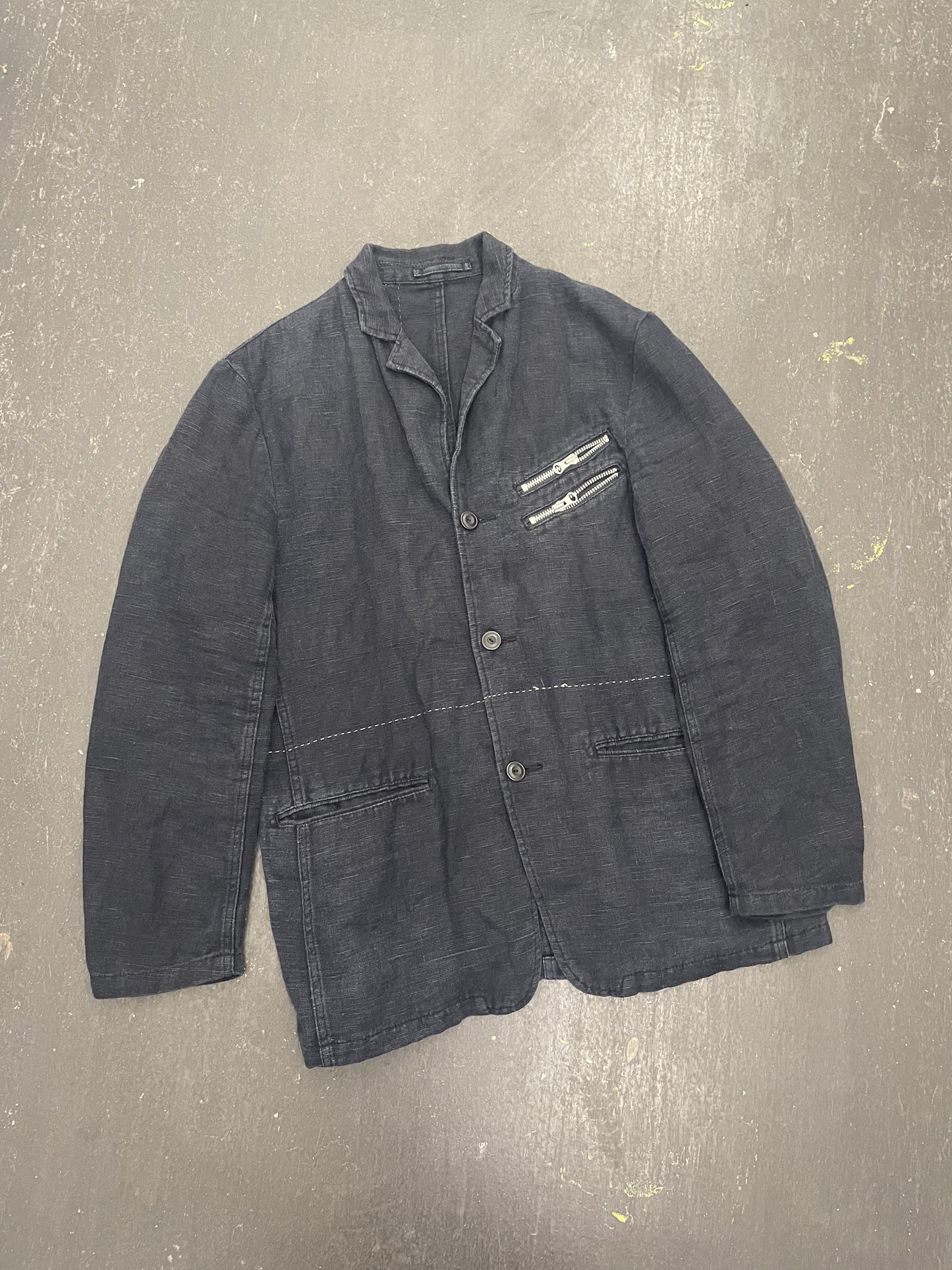 PPFM Seam Front Linen Jacket