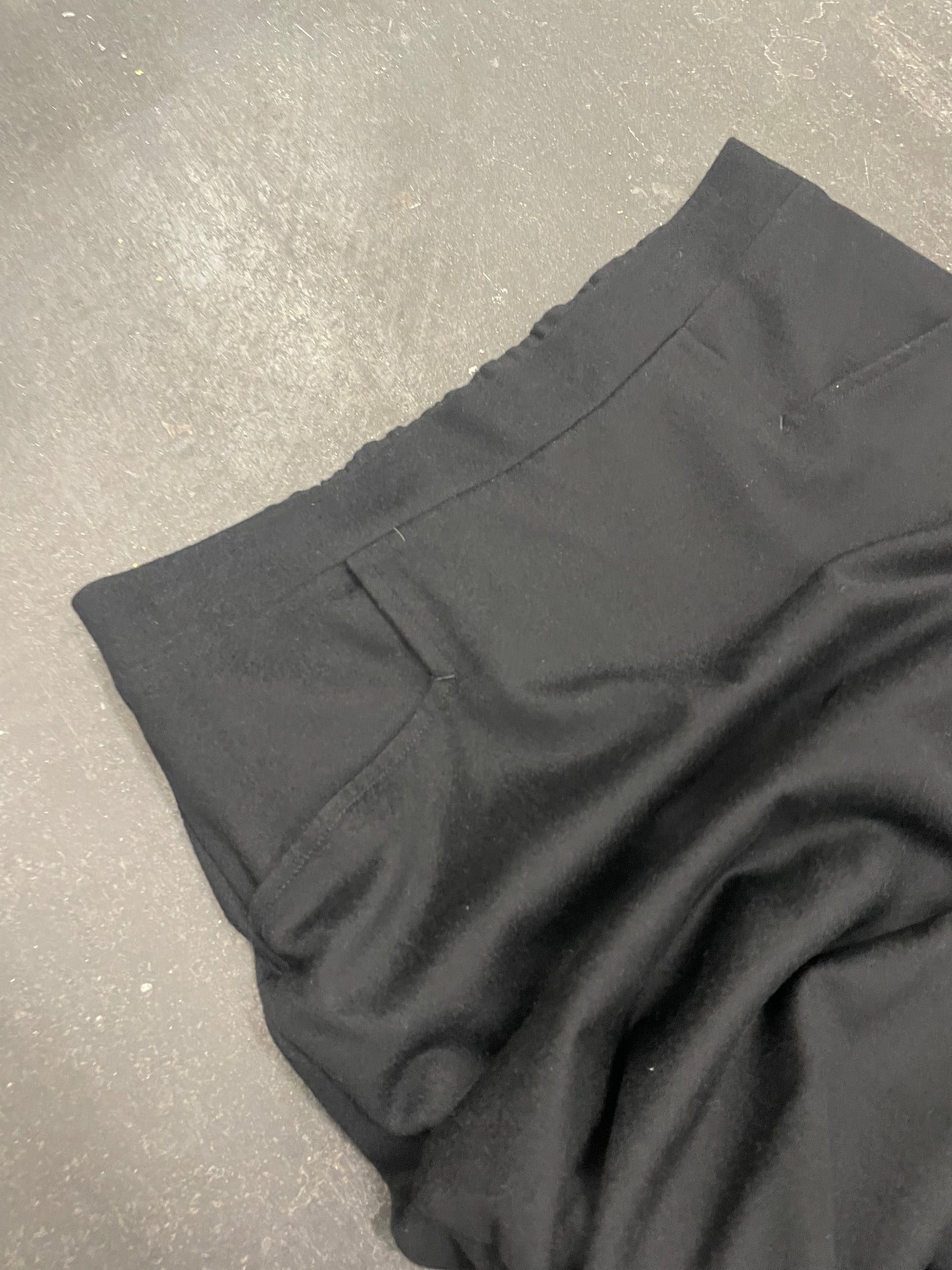 Thamanyah Drape Waist Layer Wool Trouser