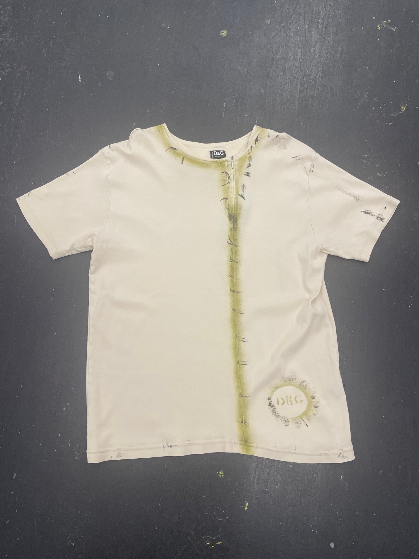 Dolce & Gabbana Trompe Loeuil Zip Tee