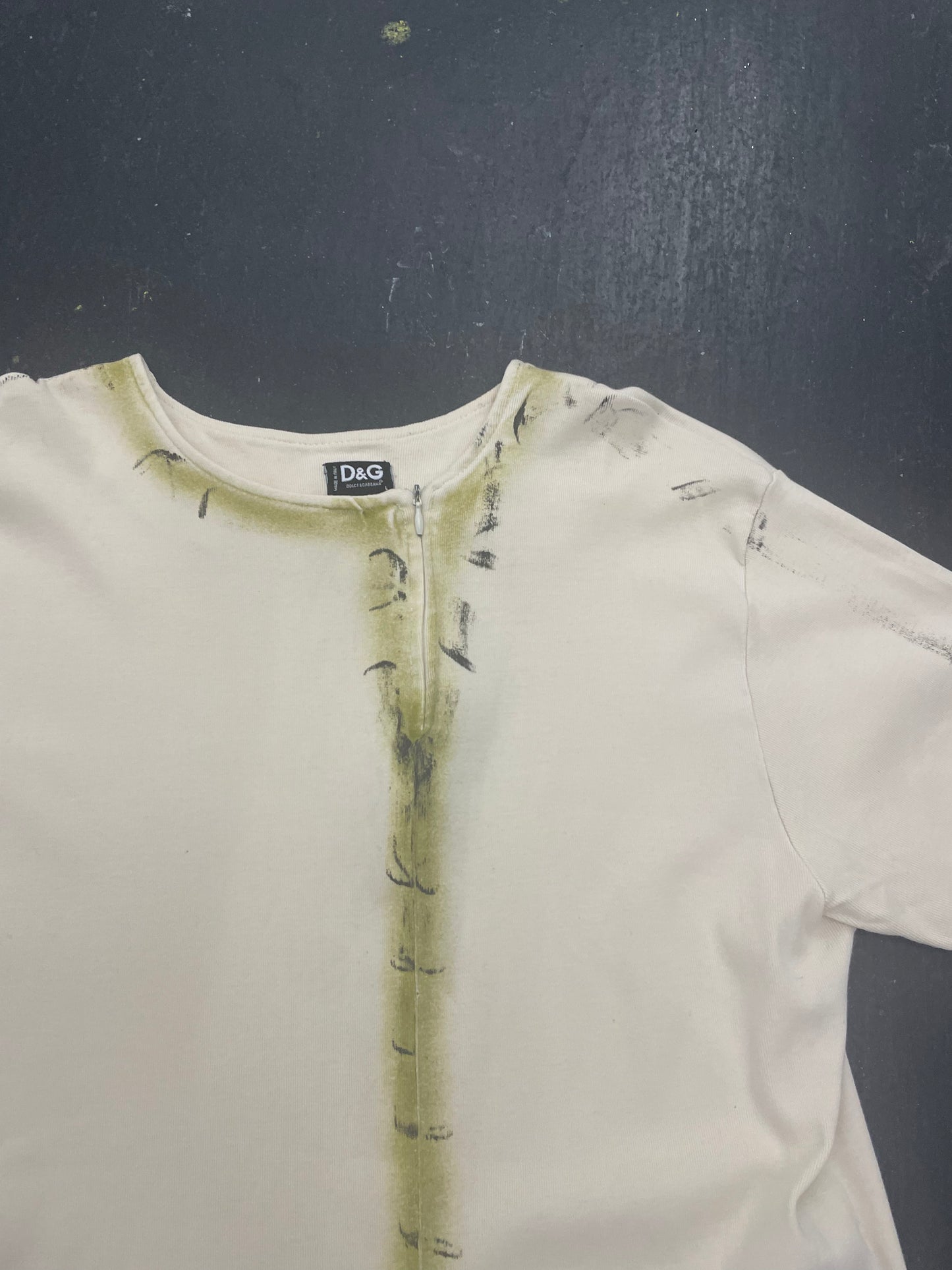 Dolce & Gabbana Trompe Loeuil Zip Tee