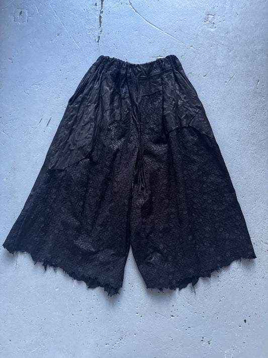shohei takamiya leather patched lace pant