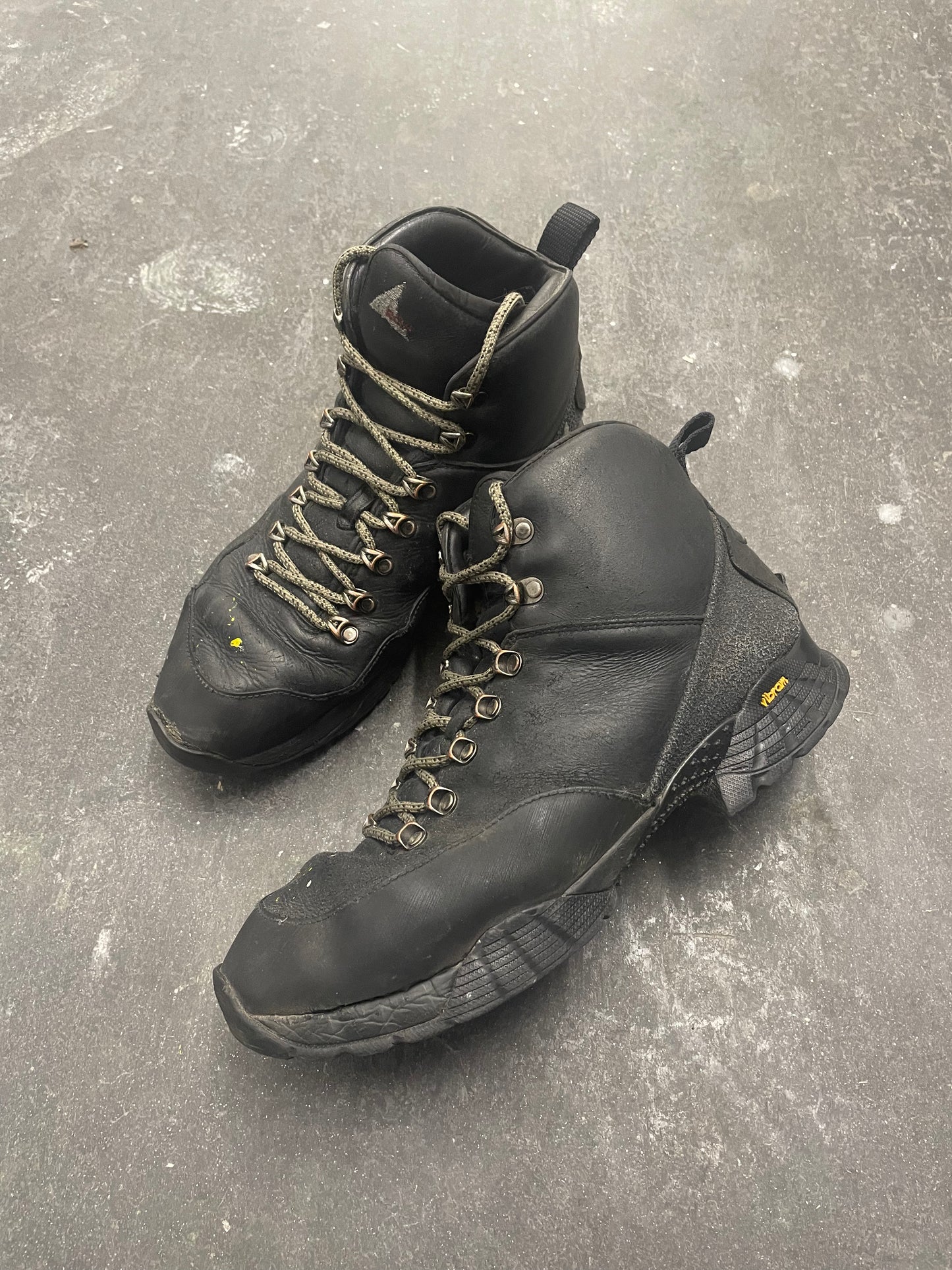 Roa Andreas Waxed Leather Paint Splatter Boot