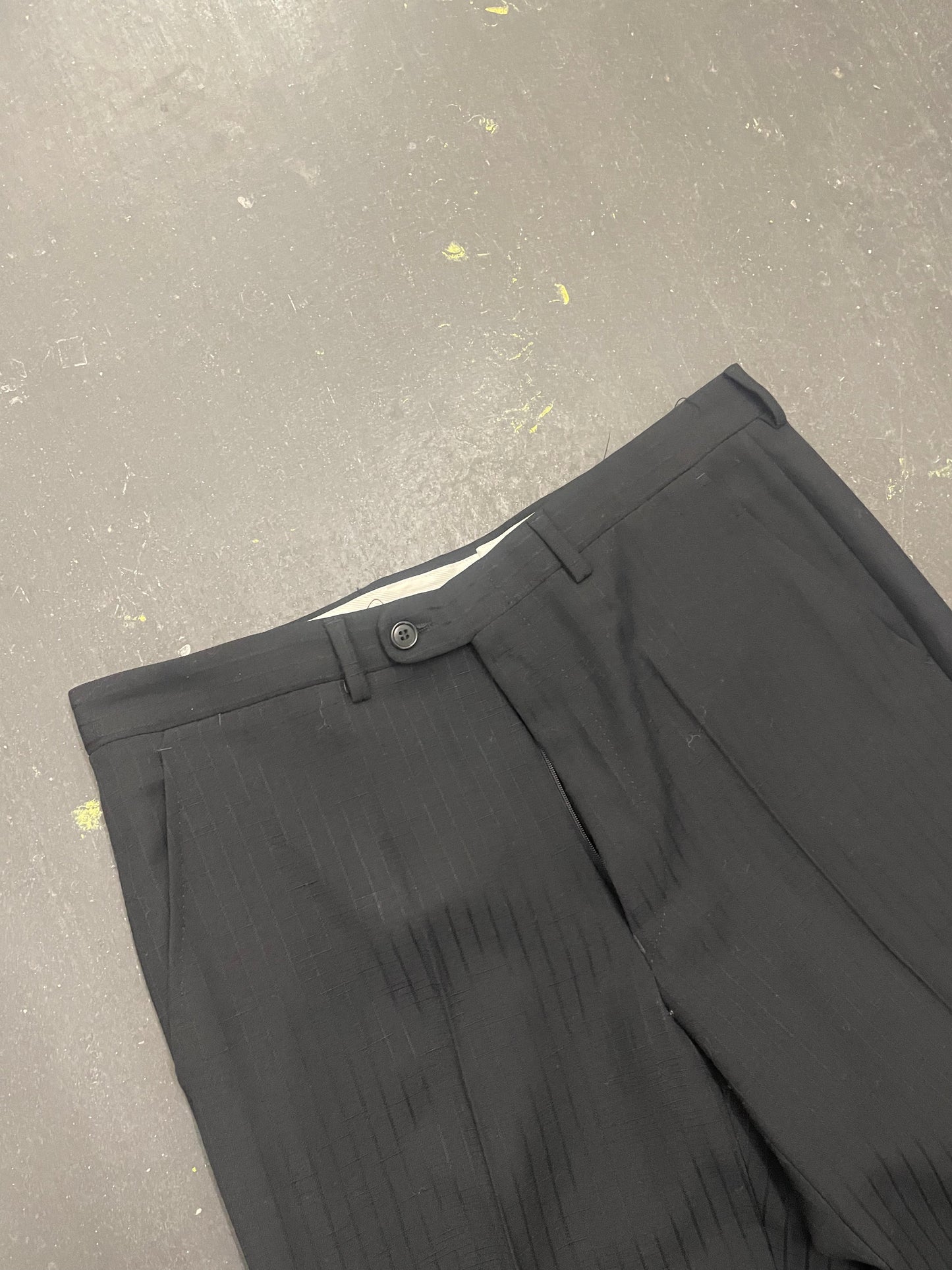 Pinstripe Pleat Slack Trouser