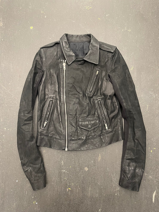 Rick Owens Asymmetric Leather Jacket