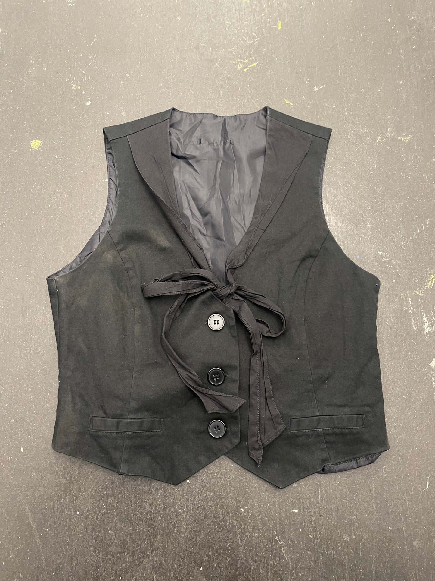 Tassel Neck Drape Waistcoat