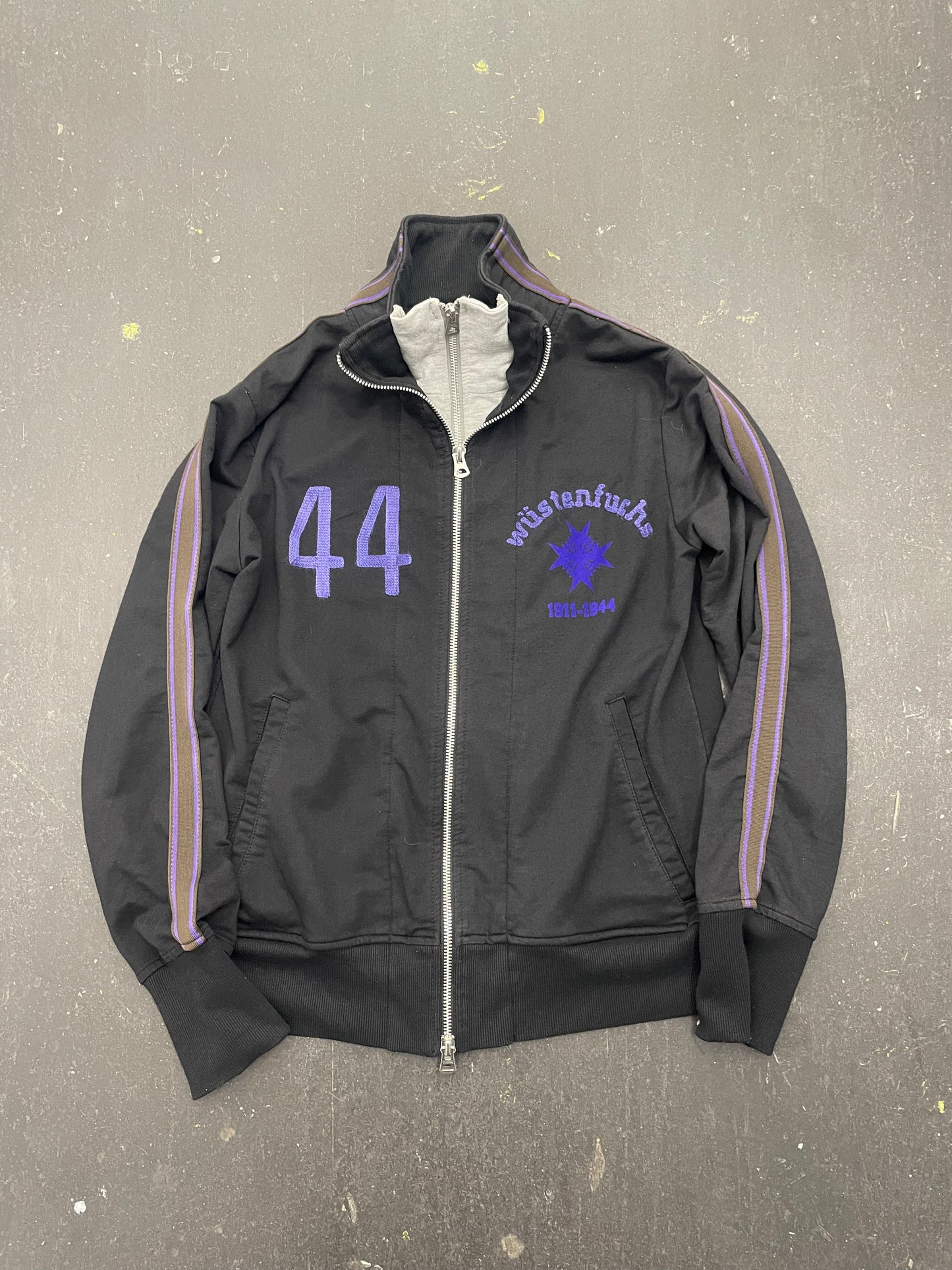 PPFM Double Zip Front Medallion Jacket