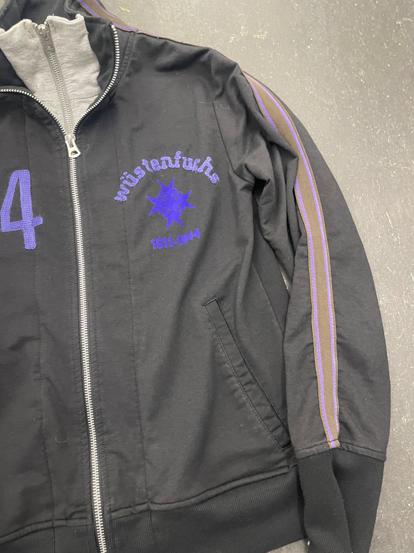 PPFM Double Zip Front Medallion Jacket